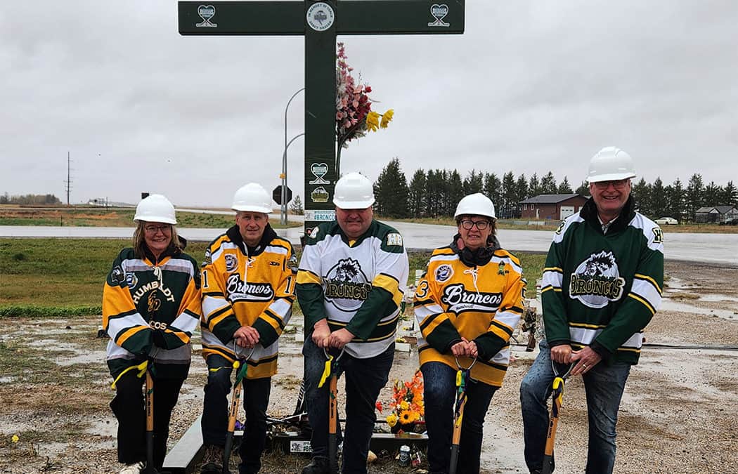 Sod Turning Ceremony at the 2017-18 Humboldt Broncos Site