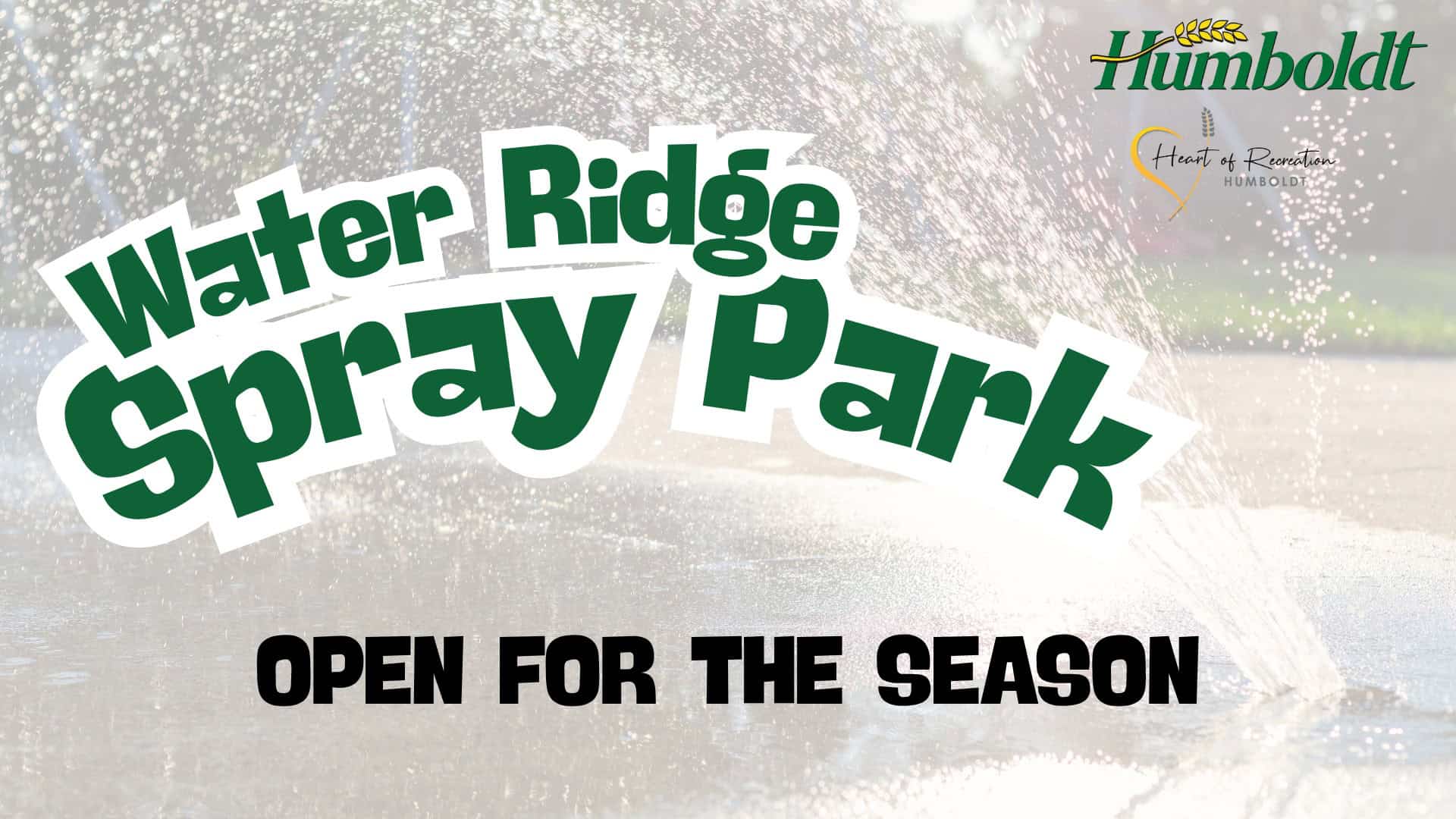 Spray Park open